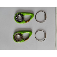 Kawasakai Carabiner keychain with bearing